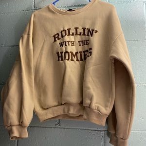 Women’s crop top US size 6 sweatshirt